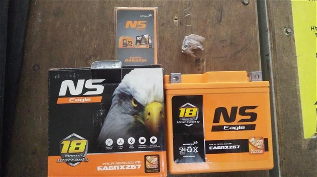 Aki Motor Body Besar Vario NS Eagle HAWNXZ67 Garansi 18 Bulan 5ah 12V