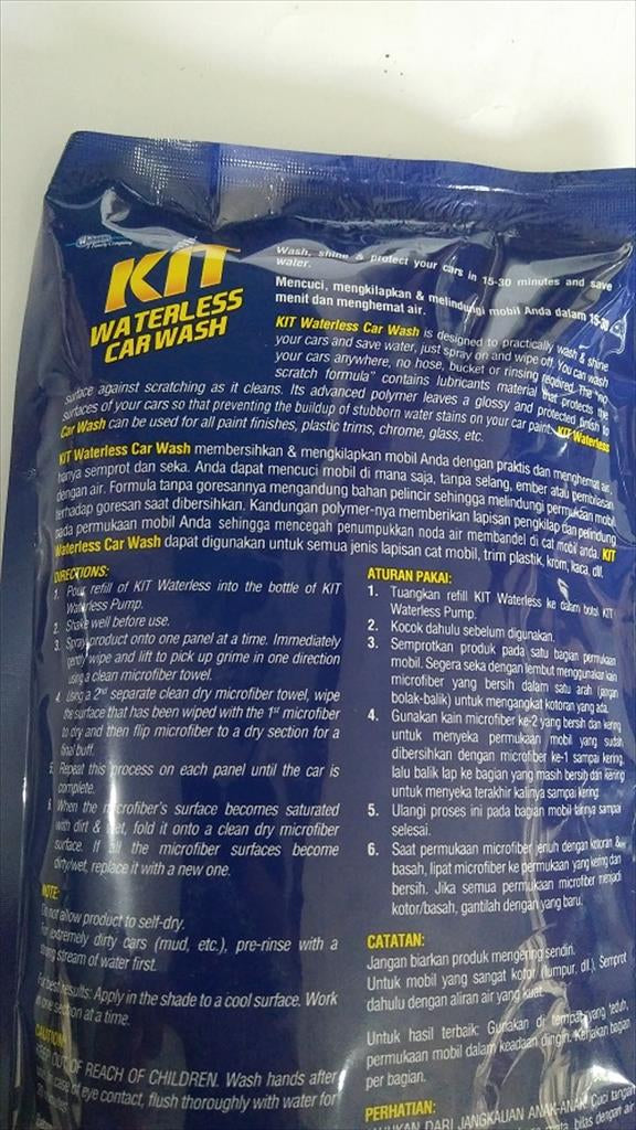 Kit Car Waterless Car Wash