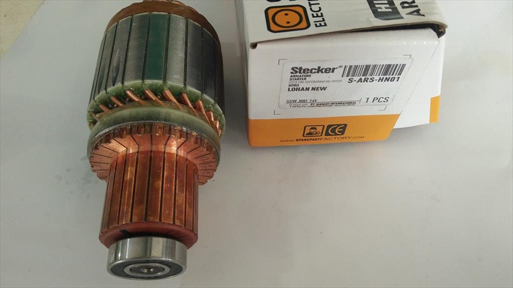 Armature Angker Starter Hino Lohan 500 New RKZ 24V SSW JO8E Stecker