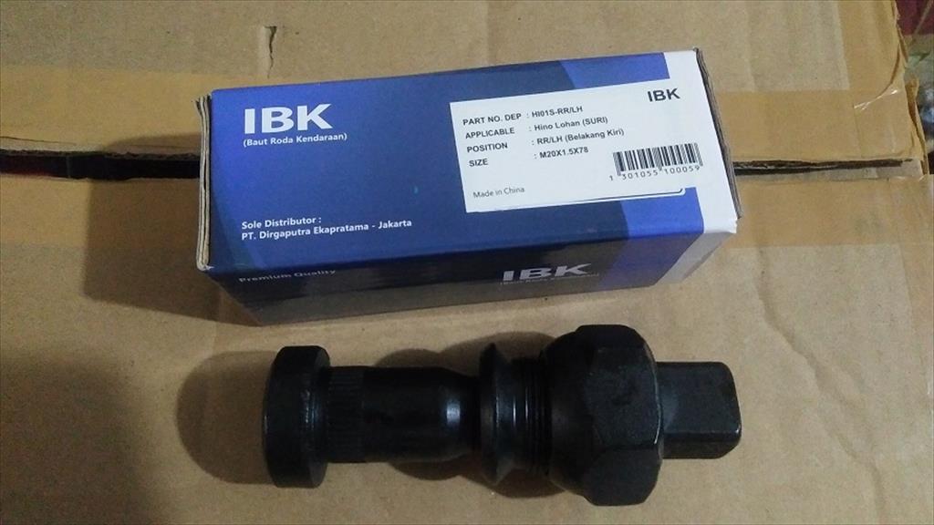 Baut Roda Hub Bolt Truk Hino Lohan Jumbo Suri Belakang Kiri IBK