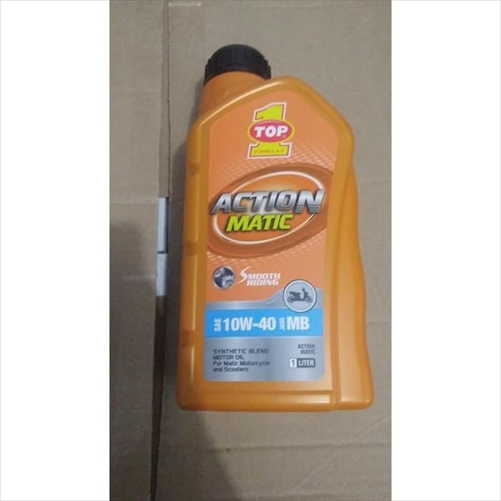 Oli Mesin Motor Top One Action Matic 10W-40 Jaso MB 1 Liter USA