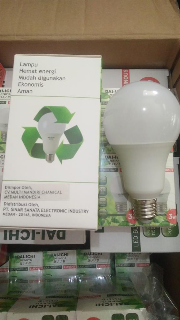 Bohlam Lampu LED Kamar Ruangan Dai-Ichi Denkyu 18W 220V 18 Watt A80