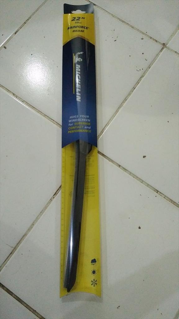 Wiper Blade Rainforce Beam 22 Frameless Michelin Kipas Hujan 55 cm