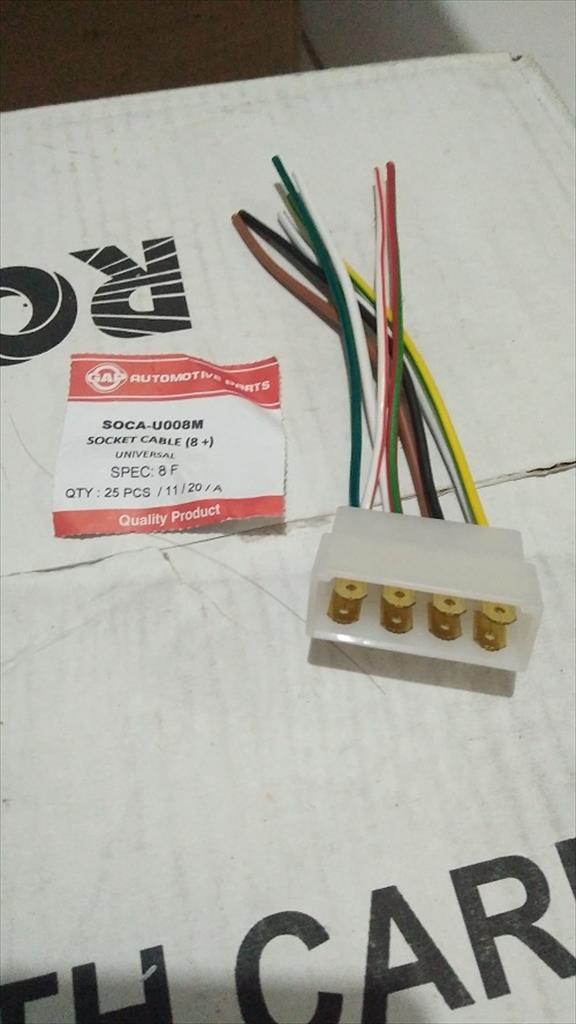 Socket Fiting Kabel Kaki Pin 8