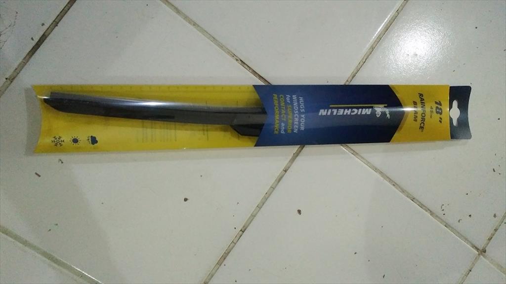 Wiper Blade Rainforce Beam 18 Frameless Michelin Kipas Hujan 45 cm