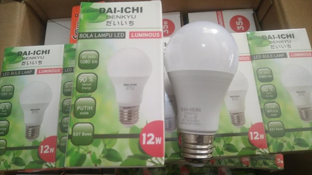 Bohlam Lampu LED Kamar Ruangan Dai-Ichi Denkyu 12W 220V 12 Watt A60T