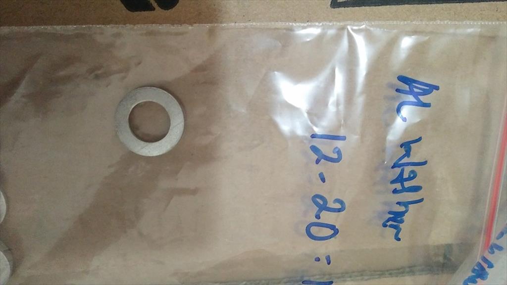 Aluminium Washer Ring Plat Oli Packing Zegen 12 x 20 x 1.5