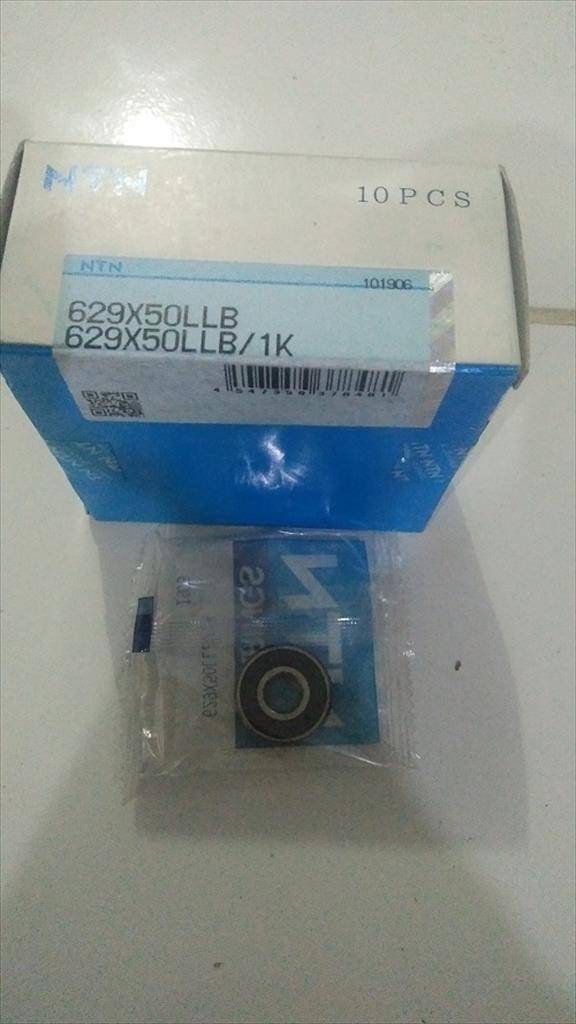 Ball Bearing Laher Polos Karet 629 2RS Groove Asli NTN Japan