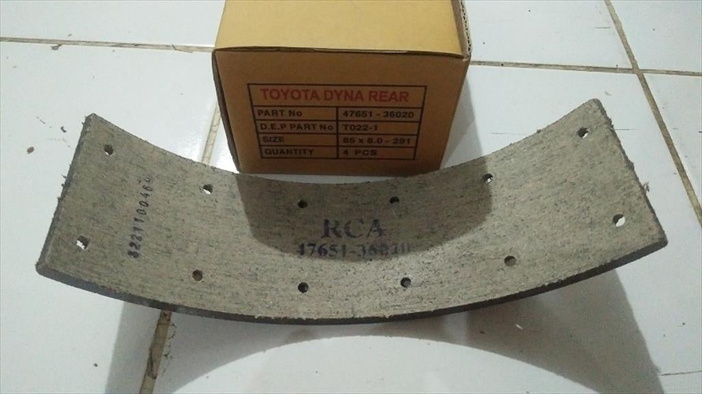 Kampas Rem Lining Belakang 14B